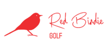 red red birdie golf logo wide