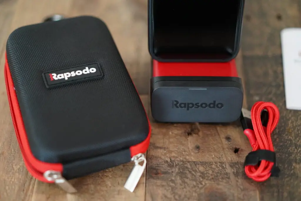 picture of rapsodo mobile launch monitor (MLM) on table