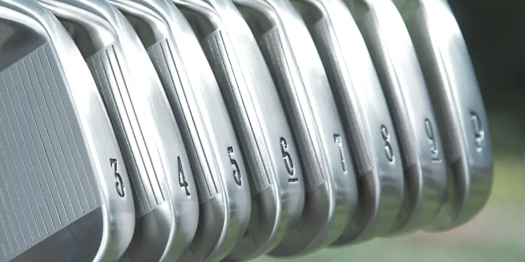 photo of a set of golf irons
